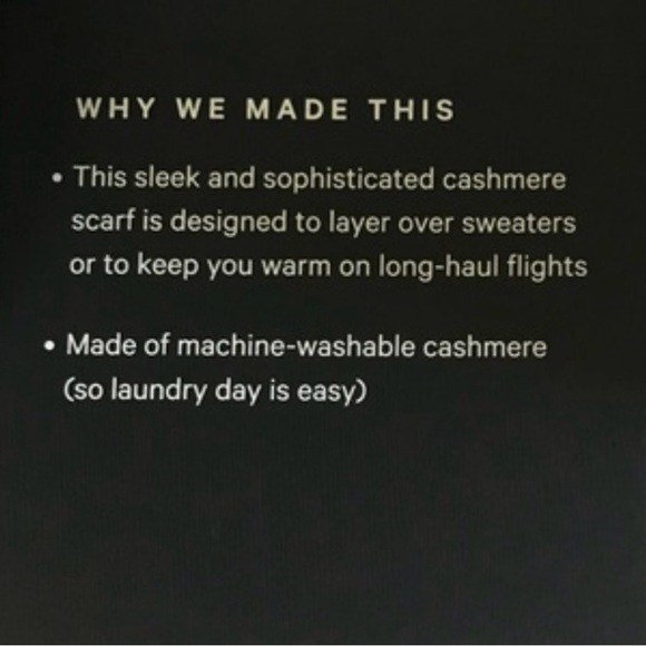 🩶Lululemon🩶Control the Cold🩶Cashmere Men’s Scarf🩶New with tags🩶 - Picture 2 of 7